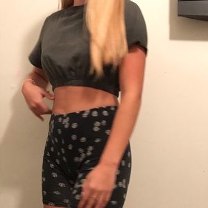 Grey crop top